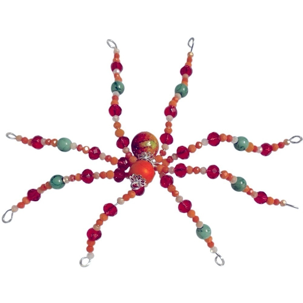 Beaded Spider Ornament Christmas Decor with Legend